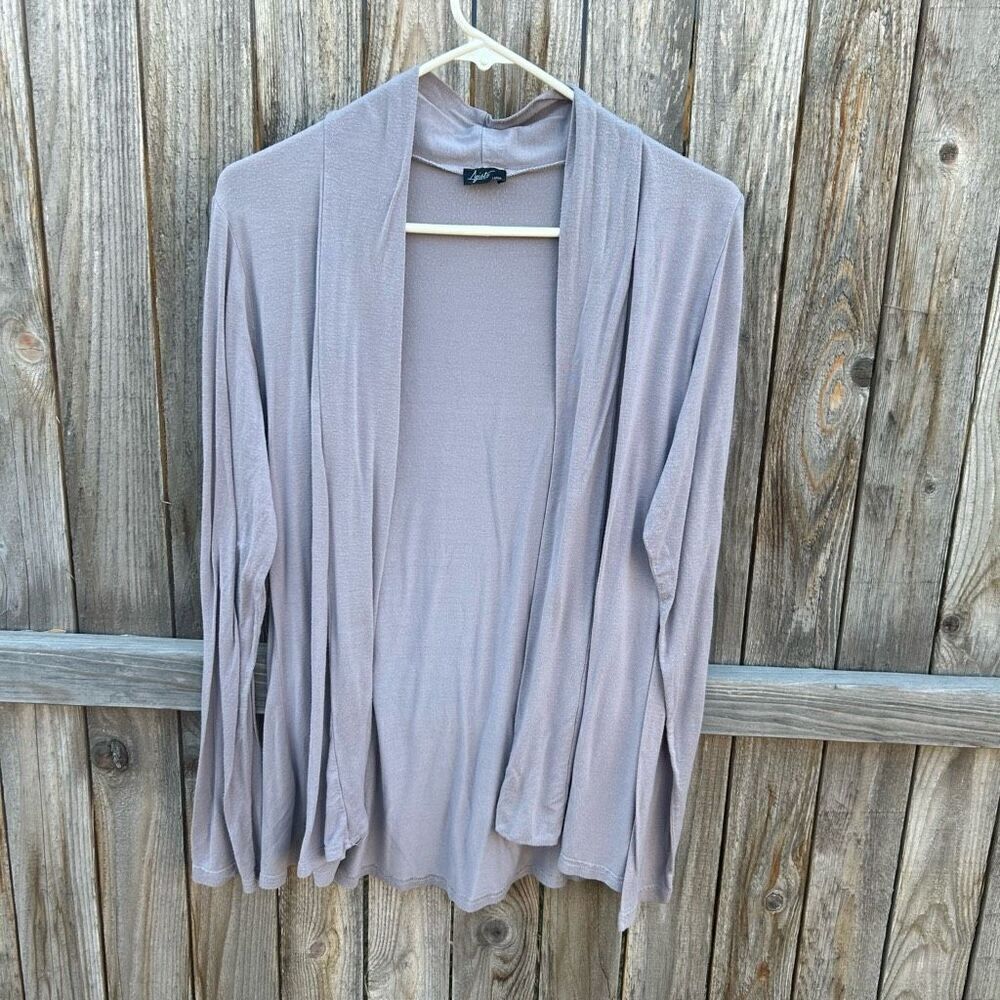 Agiato cardigan shawl long sleeve size large